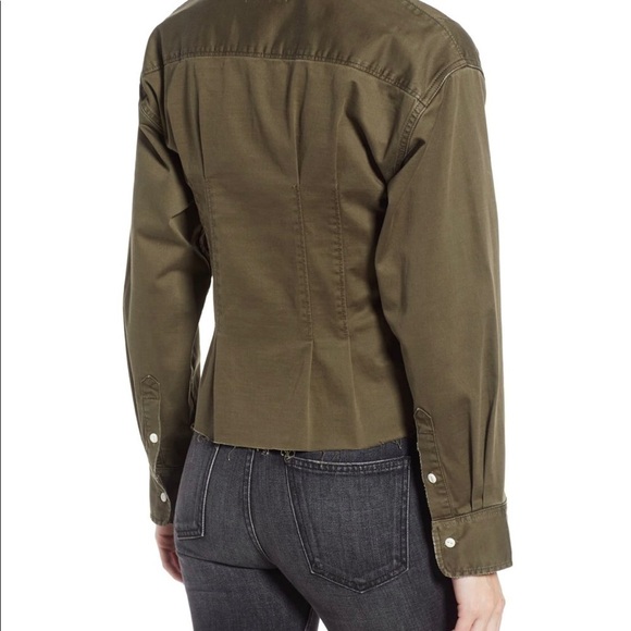 CURRENT Elliott cotton twill pintucked shirt - Picture 2 of 8